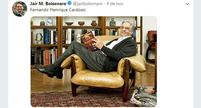 Bolsonaro e FHC trocam farpas nas redes sociais