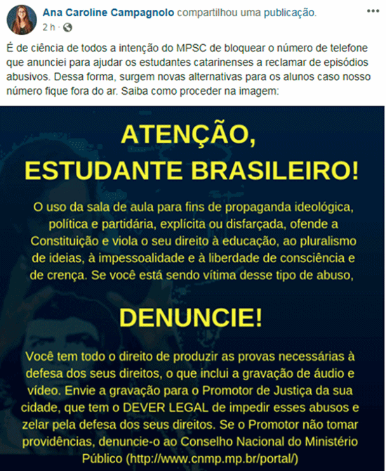 Ministério Público condenação Ana Caroline Campagnolo deputada aliada de Bolsonaro