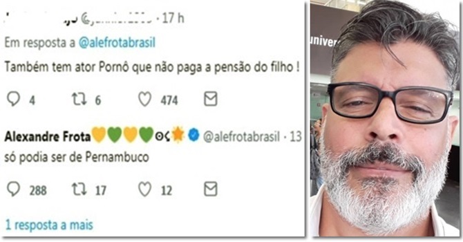 Alexandre Frota perder mandato por agressão ao Estado de Pernambuco