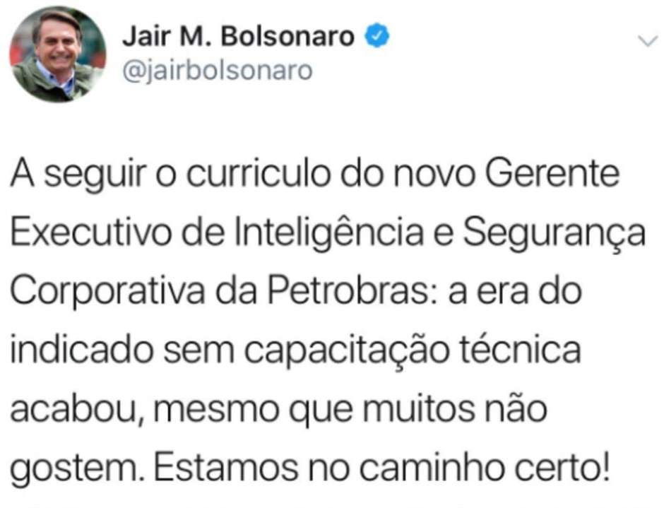 bolsonaro twitter nagem Bolsonaro publica novo tuíte após internautas descobrirem que indicado para cargo de R$ 50 mil é seu amigo particular