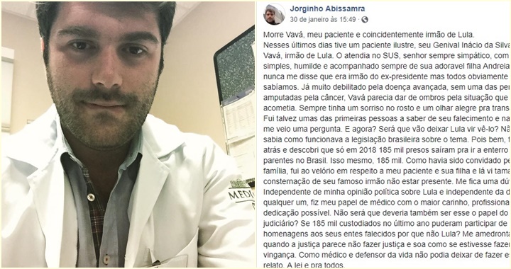 Jorge Abissanra médico vavá