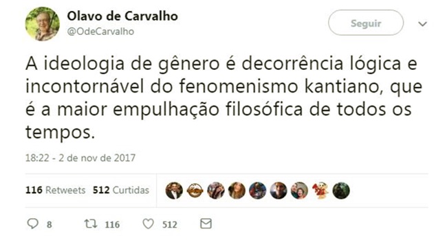 Professores assistem aula de Olavo de Carvalho e se espantam com inconsistências