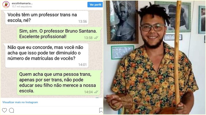 escola professor trans resposta