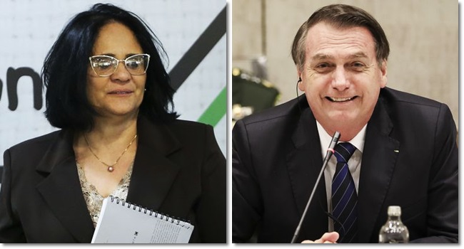 Ouço qualquer ministro até a Damares jair bolsonaro chile mulher