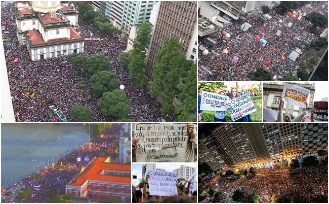 manifestações cortes na educação