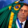 Brazil's President Jair Bolsonaro attends a ceremony for the 20 years of the creation of the Brazilian Defence Ministry in Brasilia