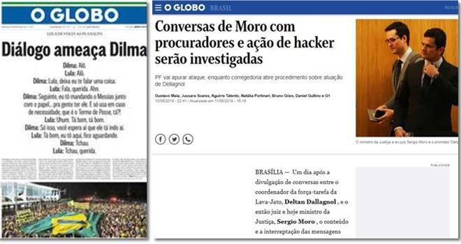 Globo tenta proteger Moro e Dallagnol e desvia foco do escândalo