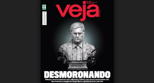 Revista Veja surpreende e também abandona Sergio Moro