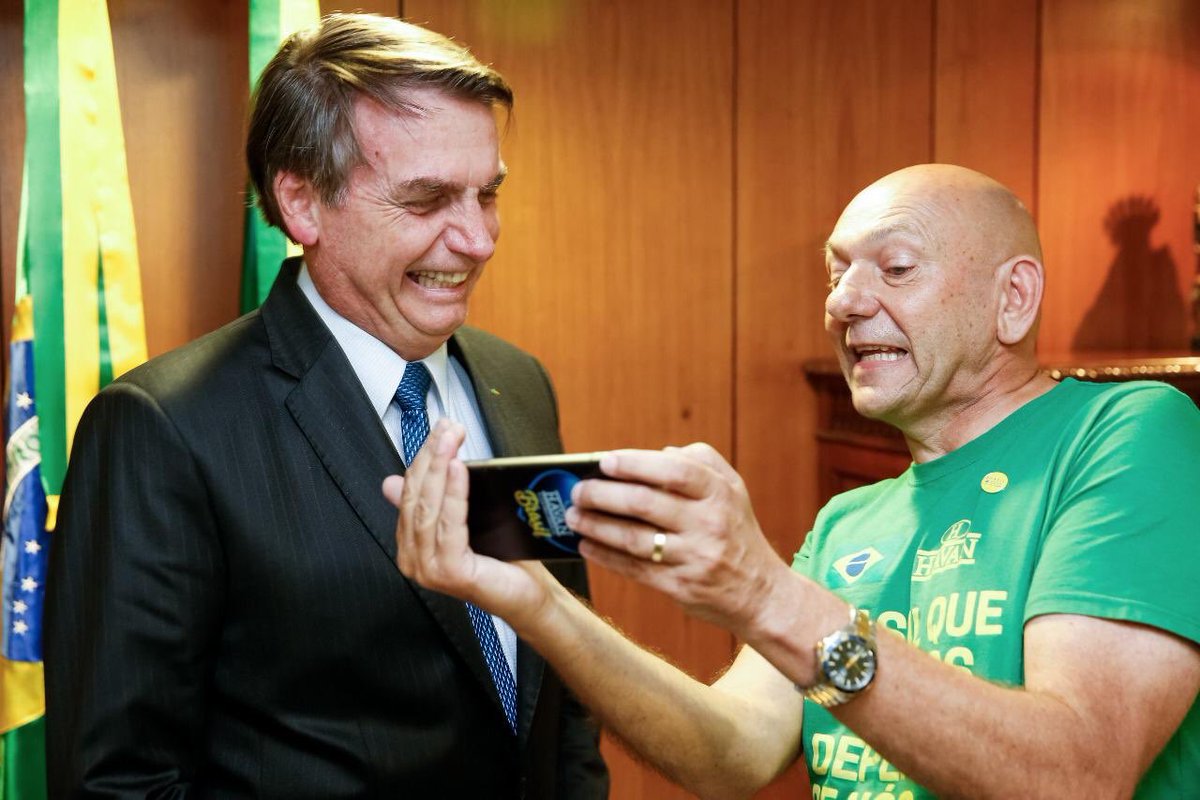 Luciano Hang e Jair Bolsonaro