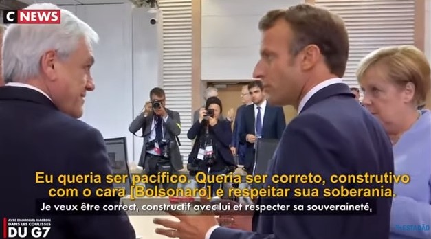 macron merkel pinera bolsonaro g7