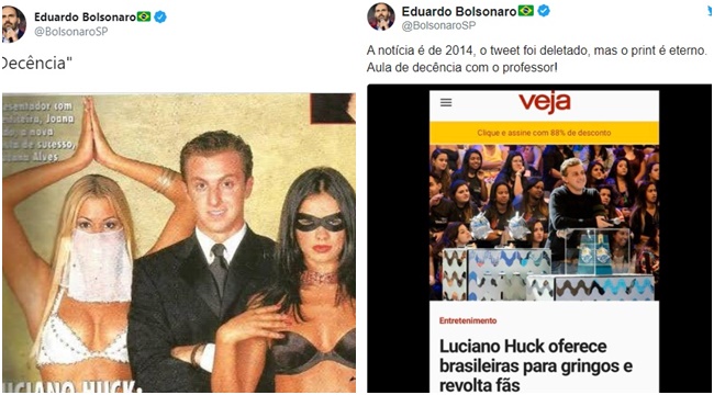 eduardo bolsonaro luciano huck