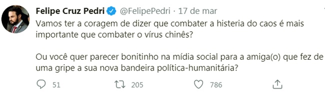 Coronavírus assessor de Bolsonaro ataca governadores conspiração comunista