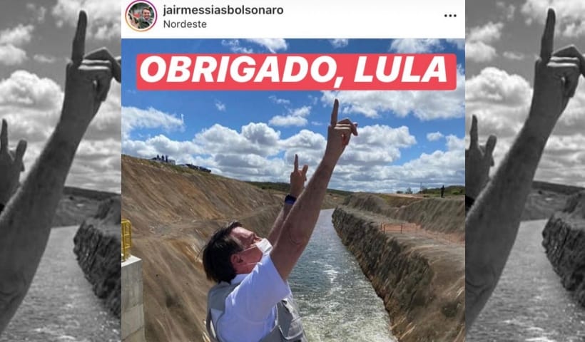 Bolsonaro reivindica para si obra do Rio São Francisco do governo Lula