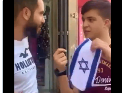 youtuber bandeira beijar israel palestina