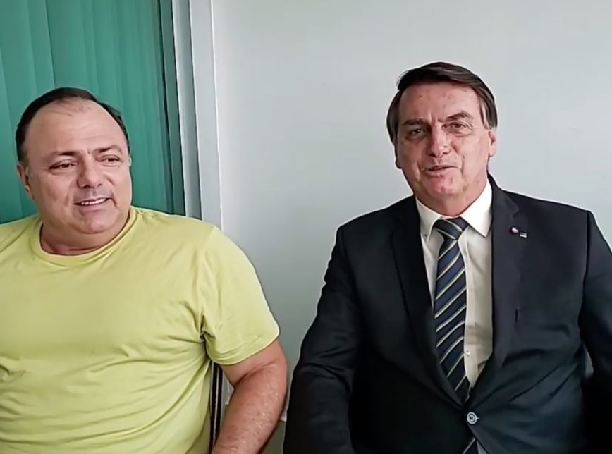 Pazuello e Bolsonaro