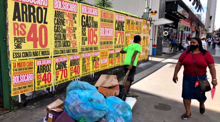 Campanha Bolsocaro ruas são paulo redes sociais ativistas anonimato preço alimentação gás de cozinha gasolina