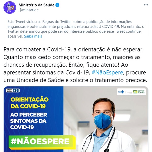 Governo Bolsonaro paga influenciadores defender atendimento precoce