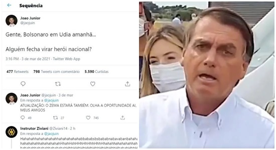 jovem preso bolsonaro twitter