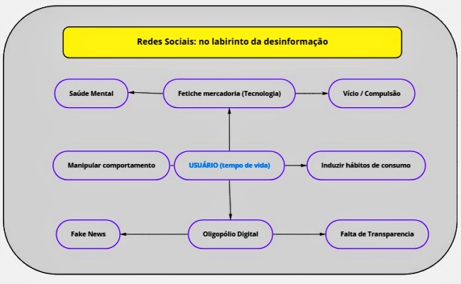 Redes sociais tempo de vida fake news manipulação pandemia tecnologia