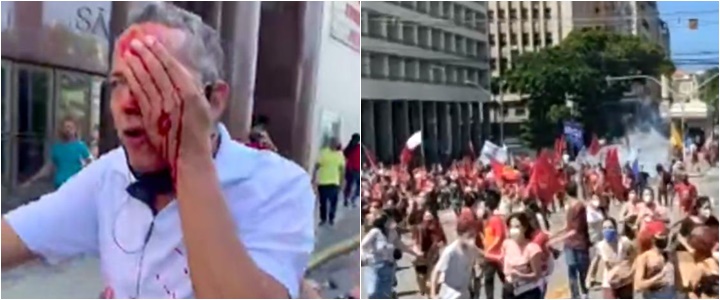 manifestantes anti-bolsonaro recife