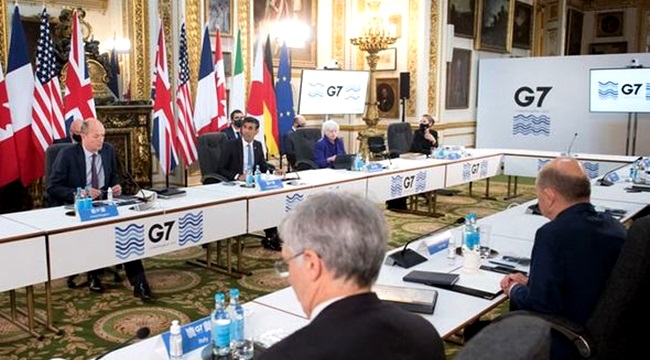 G7 fecha acordo imposto mínimo global empresas