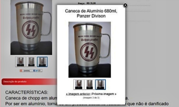 Loja Santa Catarina vende produtos nazistas busto Hitler