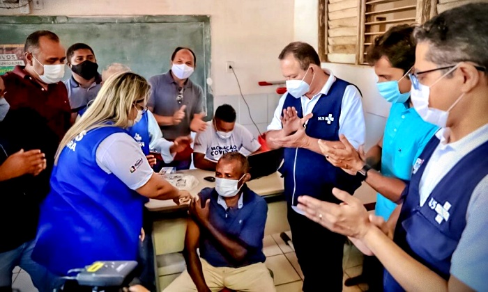 Maranhão Flávio Dino primeira cidade vacinada do Brasil