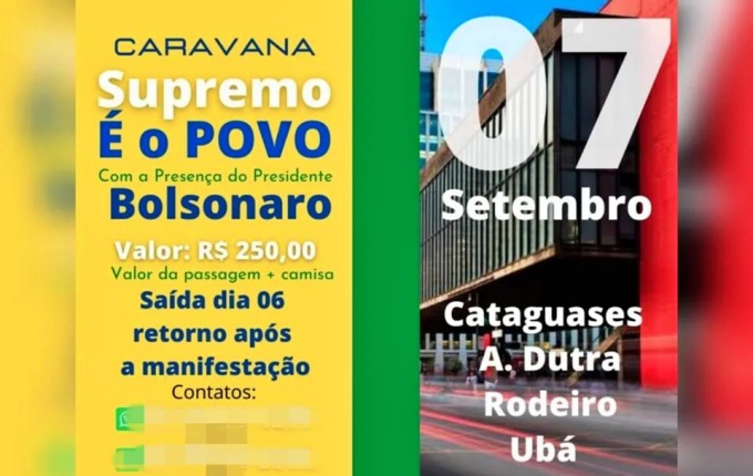 Caravanas para atos pró-Bolsonaro custam avenida paulista são paulo direita
