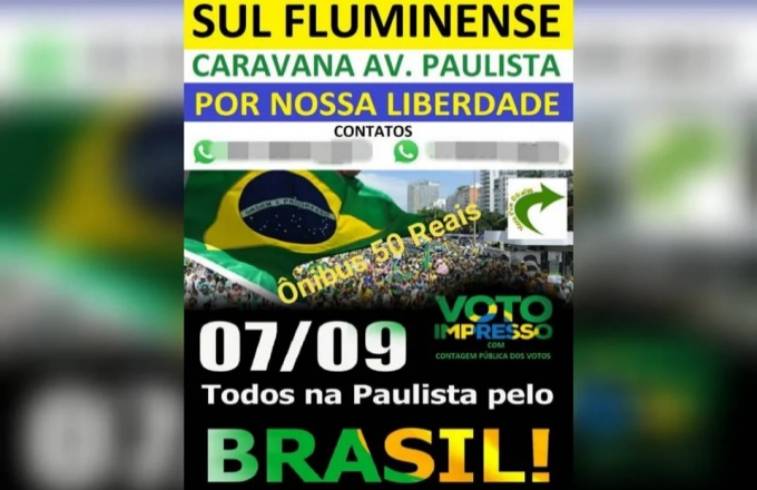 Caravanas para atos pró-Bolsonaro custam avenida paulista são paulo direita