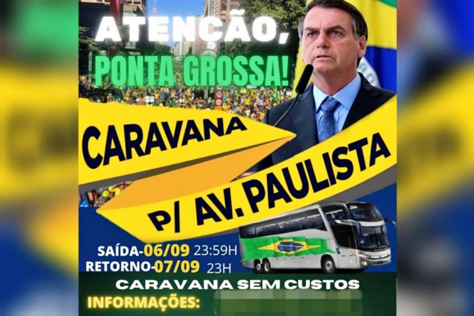 Caravanas para atos pró-Bolsonaro custam avenida paulista são paulo direita