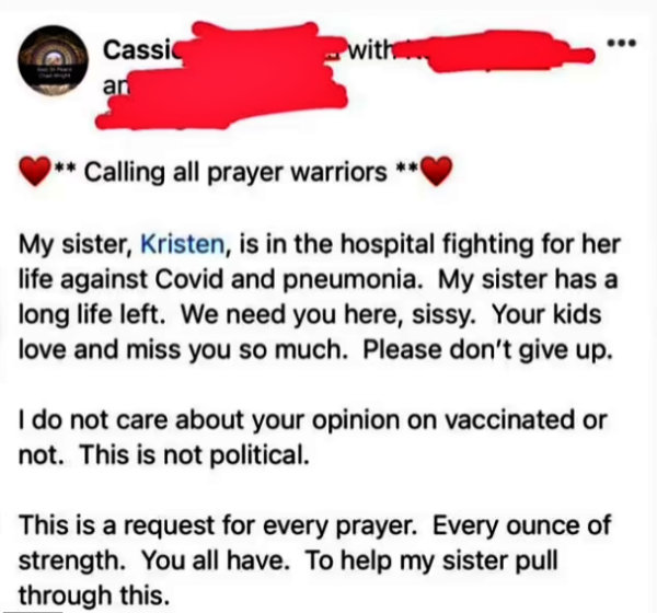 Militante antivacina morre de Covid-1 deixa filhos Califórnia
