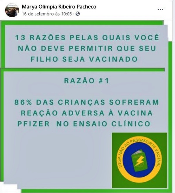 Promotora Marya Olímpia Ribeiro Pacheco publicou mensagens nazistas e antivacina investigada CNMP