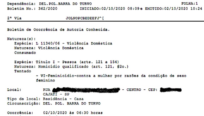 Orestes Sobrinho Bolsonaro réu tentativa feminicídio lesão corporal