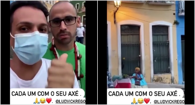 Macumbeira preguiçosa Turistas zombam mulher axé Salvador