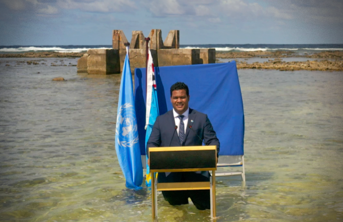 Tuvalu país preparando desaparecer aquecimento global