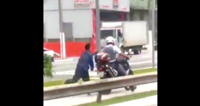 Policial arrastou homemem moto responder tortura racismo