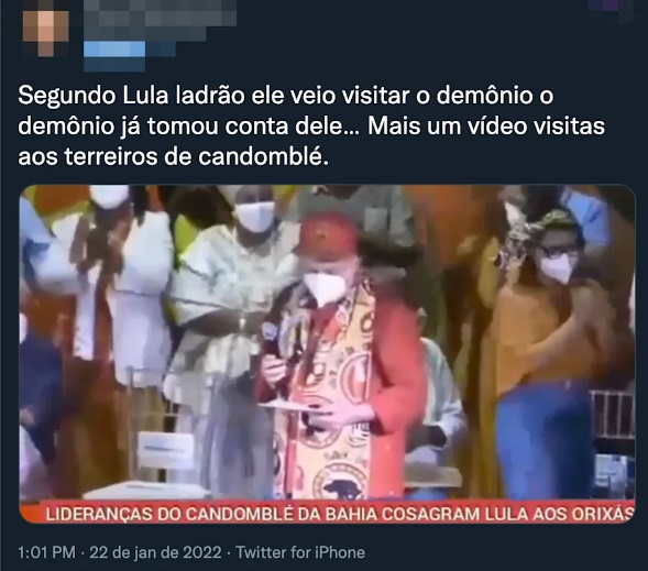 Lula possuído demônio