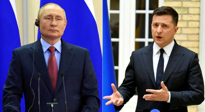 Putin Zelensky Nenhum encontrado buraco