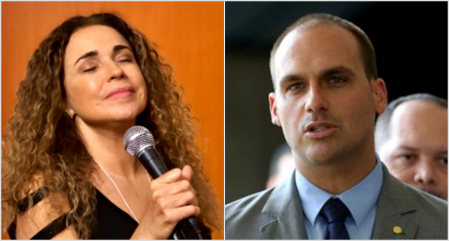 Eduardo Bolsonaro processado Daniela Mercury espalhar fake news