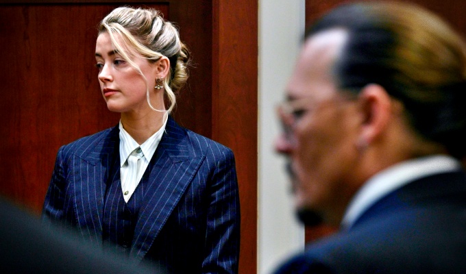 papel TikTok julgamento Amber Heard Johnny Depp