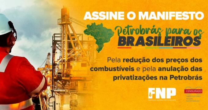 Petrobrás brasileiros OSP FNP lançam manifesto entregue candidatos presidência