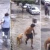 Homem agride faxineira que lavava calçada em bairro de luxo de Belo Horizonte homem-agride-faxineira-BH