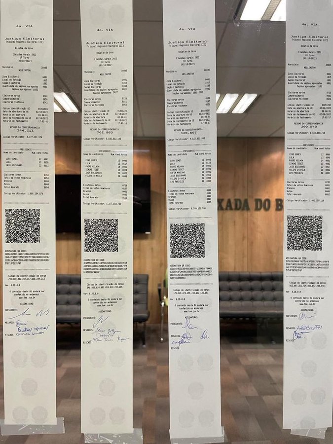 Boletim de urna na Nova Zelândia