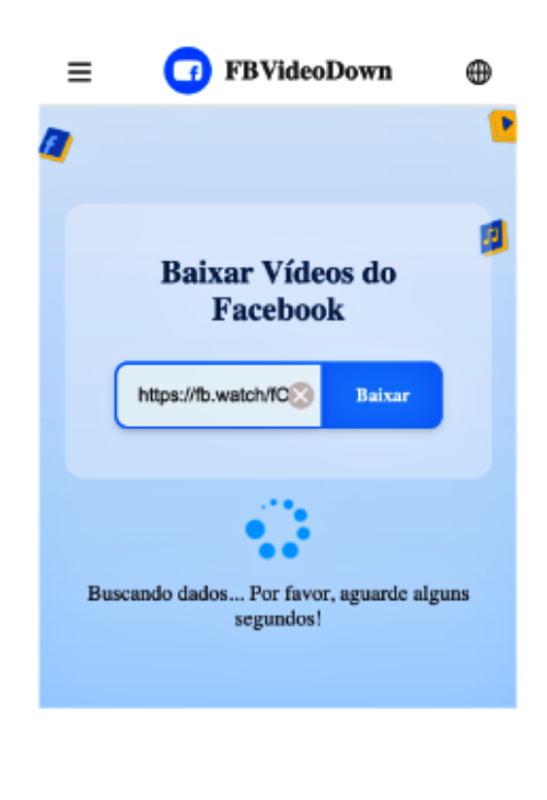 Como converter vídeos  Facebook Experimente FBVideoDown