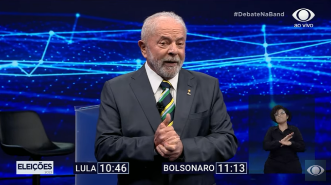 Levantamento eleitores indecisos mostra Lula venceu debate Band