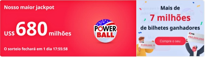 Loteria americana Powerball sorteia prêmio acumulado bilhões