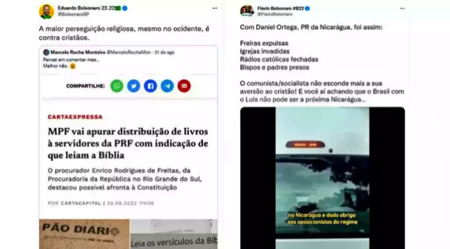 TSE manda apagar posts fake news Lula persegue cristãos