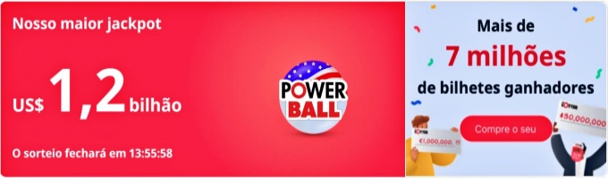 jackpot Powerball EUA acumula mais bilhões