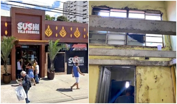 Homem escravizado restaurante japonês SP resgatado local ratos comida podre São Paulo