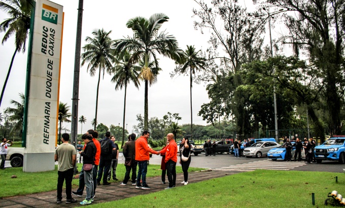 Sindipetro Caxias monitora segurança REDUC ameaça fascista golpistas terrorismo 